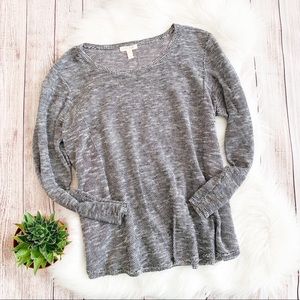 Eileen Fisher Gray Marled Lightweight Sweater